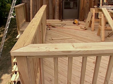 Wooden Deck Railing Designs